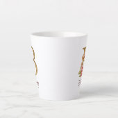 Individuelle Name Goldfolie Rosa Rosen Buchstabe B Milchtasse (Vorderseite)