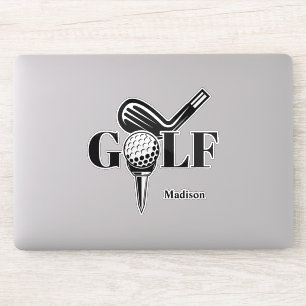 Individuelle Name Golf Aufkleber