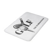 Individuelle Name Golf Badematte (Schrägansicht)