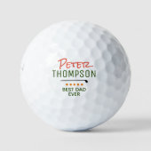Individuelle Name Golf Ball für den besten Vater a (Vorderseite)