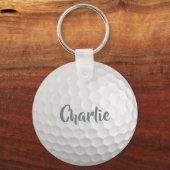 Individuelle Name Golf Ball Schlüsselanhänger (Rückseite)