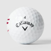 Individuelle Name Golf Balls - American Flag USA G Golfball (Logo)