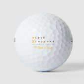 individuelle Name Golf Balls für Kinderkrebs Golfball (Vorderseite)