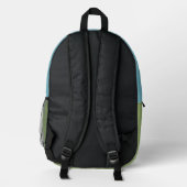 Individuelle Name Golf Bedruckter Rucksack (Rückseite)