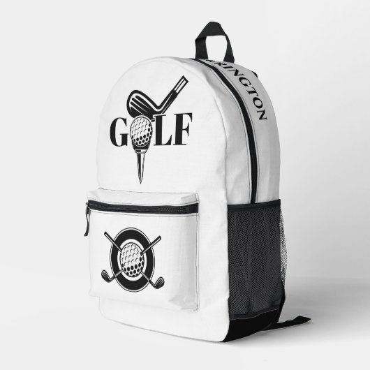 Individuelle Name Golf Bedruckter Rucksack (Rückseitige Ecke Rechts)