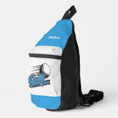 Individuelle Name Golf Crossbody Bag (Rechte Ecke)