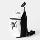 Individuelle Name Golf Crossbody Bag (Rechte Ecke)