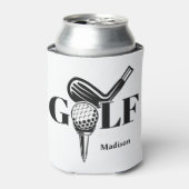 Individuelle Name Golf Dosenkühler (Kanne Vorderseite)