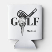 Individuelle Name Golf Dosenkühler (Rückseite)