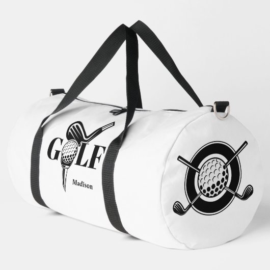 Individuelle Name Golf Duffle Bag (Linke Ecke)