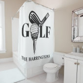 Individuelle Name Golf Duschvorhang (Beispiel)