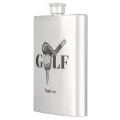 Individuelle Name Golf Flachmann (Links)