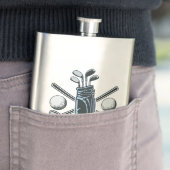 Individuelle Name Golf Flachmann (Beispiel)
