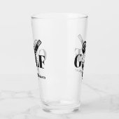 Individuelle Name Golf Glas (Links)