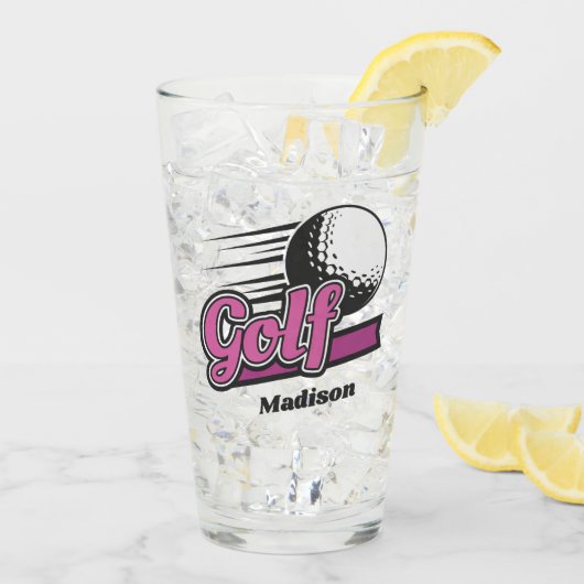 Individuelle Name Golf Glas (Rückseite Ice)