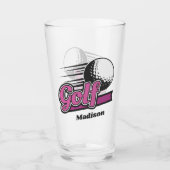 Individuelle Name Golf Glas (Vorderseite)