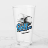 Individuelle Name Golf Glas (Vorderseite)