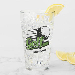 Individuelle Name Golf Glas