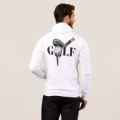 Individuelle Name Golf Hoodie (Schwarz voll)
