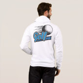Individuelle Name Golf Hoodie (Schwarz voll)