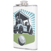 Individuelle Name Golf ist das Leben Flachmann (Links)