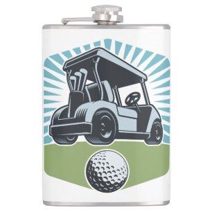 Individuelle Name Golf ist das Leben Flachmann