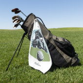 Individuelle Name Golf ist das Leben Golfhandtuch (Gras)