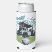 Individuelle Name Golf ist das Leben Selters Dosenkühler (Seltzer Vorderseite)