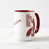 Individuelle Name GOLF PLAYER Tasse - wählen Sie S (VorderseiteRechts)