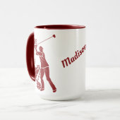 Individuelle Name GOLF PLAYER Tasse - wählen Sie S (Vorderseite Links)