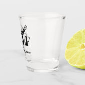 Individuelle Name Golf Schnapsglas (Rechts)