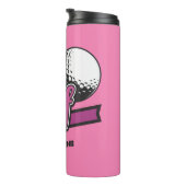 Individuelle Name Golf Thermosbecher (Nach rechts gedreht)
