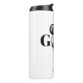 Individuelle Name Golf Thermosbecher (Nach links gedreht)