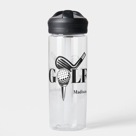 Individuelle Name Golf Trinkflasche (Vorderseite)