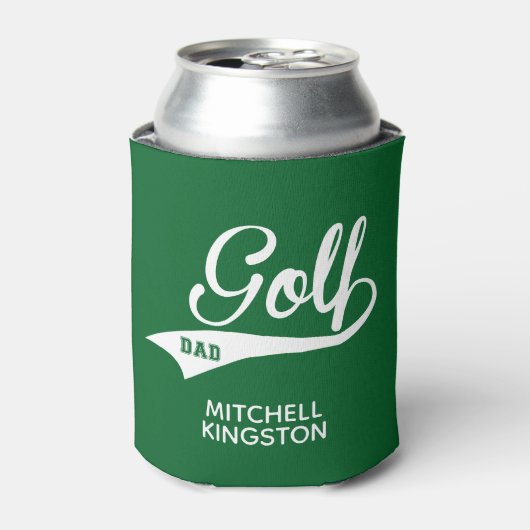 Individuelle Name Golf Vater Green White Dosenkühler (Kanne Vorderseite)