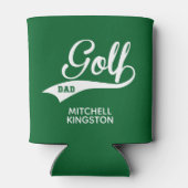 Individuelle Name Golf Vater Green White Dosenkühler (Rückseite)