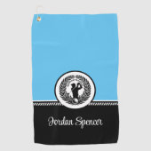 Individuelle Name Golfhandtuch (Vorderseite)