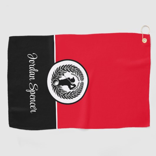Individuelle Name Golfhandtuch (Horizontal)