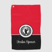 Individuelle Name Golfhandtuch (Vorderseite)