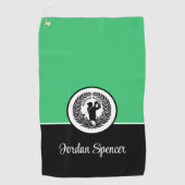 Individuelle Name Golfhandtuch (Vorderseite)