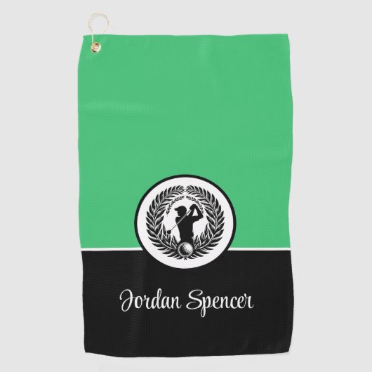 Individuelle Name Golfhandtuch (Vorderseite)
