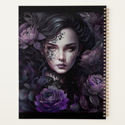 Individuelle Name Gothic Planner Planer (Rückseite)