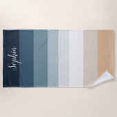 Individuelle Name Gradient Beach Handtuch - Von de (Vorderseite)