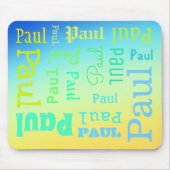 Individuelle Name Gradient Mouse Pad Mousepad (Vorne)