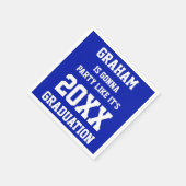 Individuelle Name Graduation Party Ideas Serviette (Ecke)