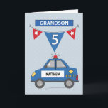 Individuelle Name Grandson 5. Geburtstag Blaue Pol Karte<br><div class="desc">Er wird bald fünf werden,  dein Enkel ist es. Schon jetzt sollten Sie alles lesen,  was mit dieser Feier zu tun hat,  wie eine Grußkarte,  die Sie geben müssen. Wir haben diese Karte speziell für gute Jungs wie ihn gemacht,  mit der Möglichkeit,  seinen Namen auf der Vorderseite zu personalisieren.</div>