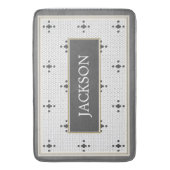 Individuelle Name Gray 4-Sterne-Imitate Hexagon Ti Badematte (Vorderseite Vertikal)