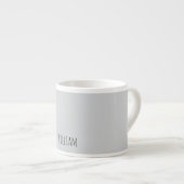 Individuelle Name Gray Espresso Tasse (Vorderseite Rechts)