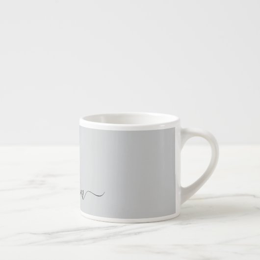 Individuelle Name Gray Espresso Tasse (Rechts)