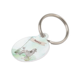 Individuelle Name Gray Poodle Haustier Hund Haustiermarke